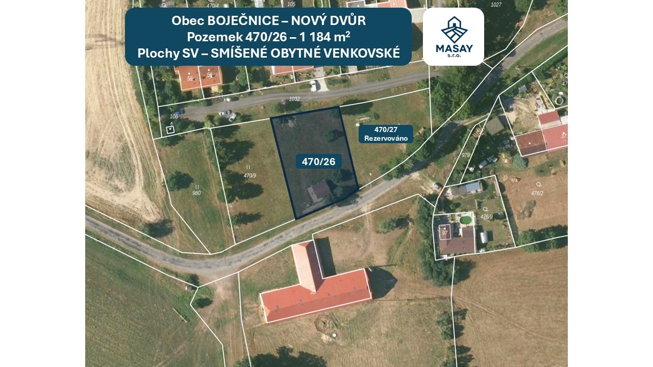 Prodej stavebního pozemku 1184 m² Bor