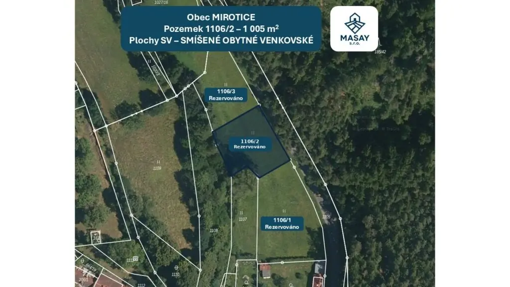 Mirotice 1005 m² (1106/2) – foto 1